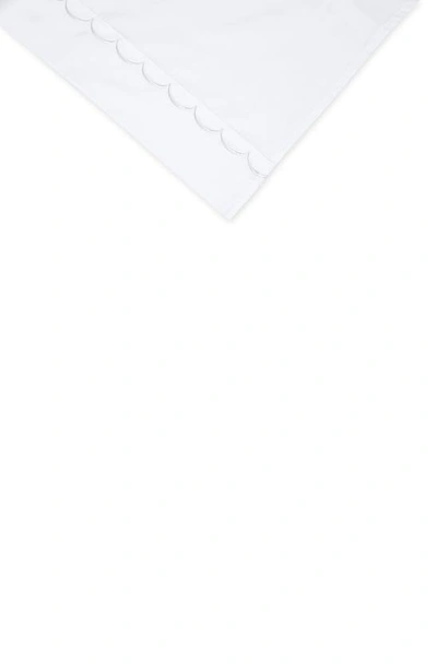 Melange 600tc Scallop Trim 3-piece Duvet Set In White