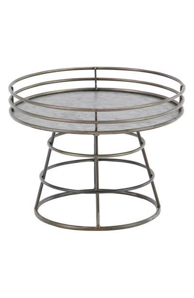 Shop Sonoma Sage Home Industrial Iron Round Grey Tray Stand