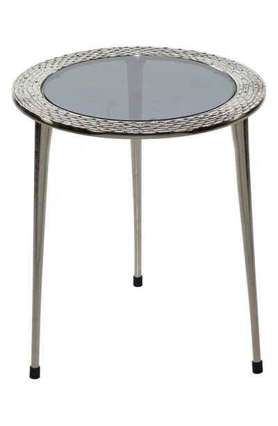 Shop Vivian Lune Home Silver Aluminum Contemporary Accent Table
