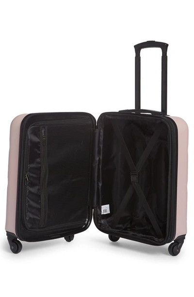 Shop Geoffrey Beene Two-piece Tote And Spinner Luggage Set In Blush