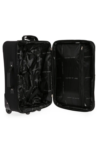 Shop Geoffrey Beene 21-inch Rolling Carry-on In Black W/ Grey