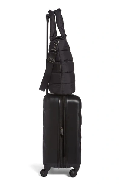 Geoffrey Beene Puffer 20-inch Hardside Spinner & Carryall Set In Black