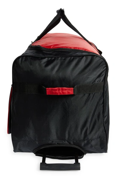 Geoffrey Beene Jumbo 36" Duffle Bag In Black W/ Red