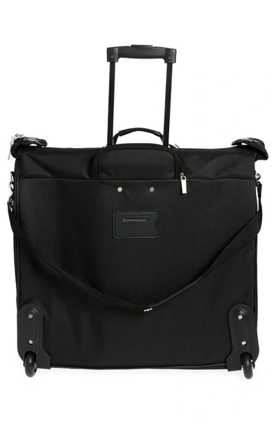 Shop Geoffrey Beene Rolling Garment Bag In Black