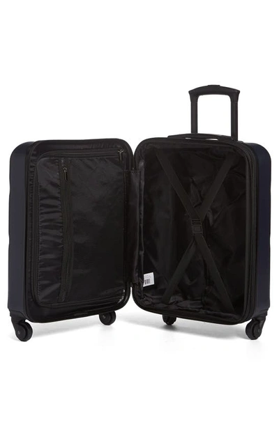 Shop Geoffrey Beene 3-piece Puffer Bag & Spinner Luggage Set In Navy