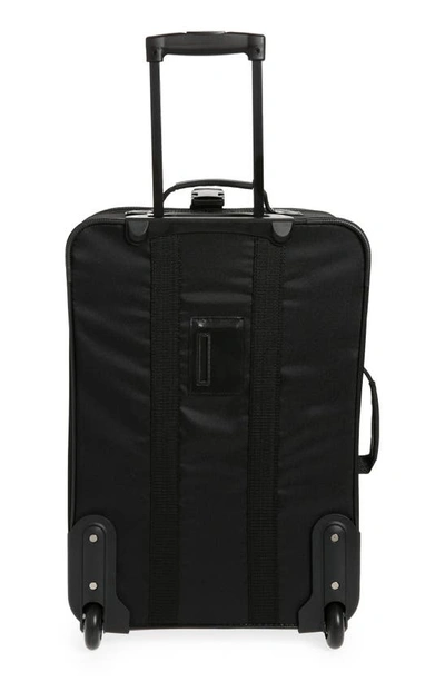 Shop Geoffrey Beene 21-inch Rolling Carry-on In Black W/ Grey