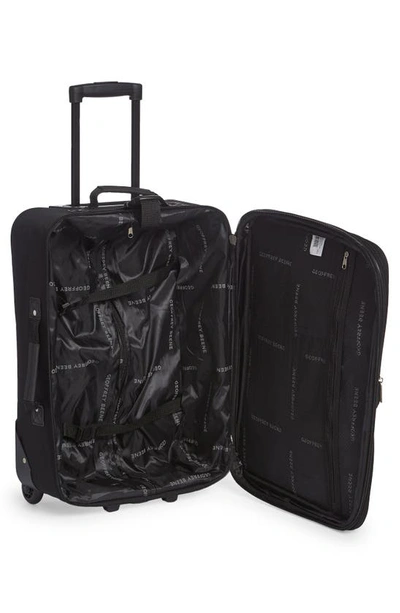 Shop Geoffrey Beene Carnegie 3-piece Wheeled Luggage Set In Black W/ Grey