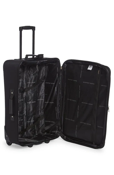 Shop Geoffrey Beene Carnegie 3-piece Wheeled Luggage Set In Black W/ Grey