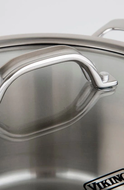 Viking Contemporary 3.4-quart Stainless Steel Sauce Pan With Lid In Stainless Steel
