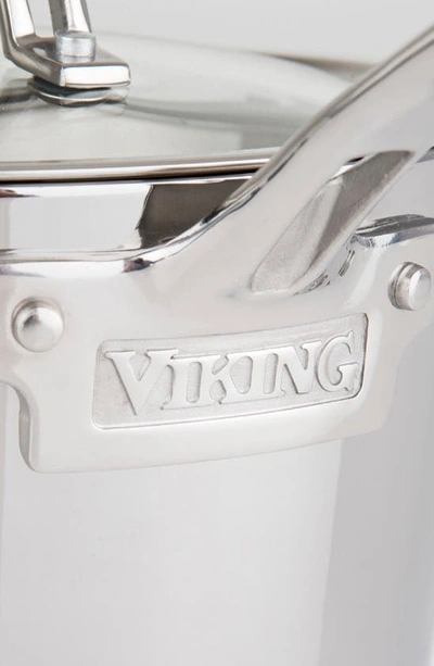 Shop Viking Contemporary 3.4-quart Stainless Steel Sauce Pan With Lid