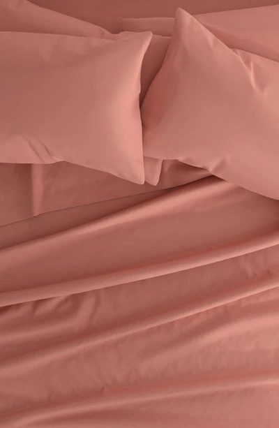 Homespun Premium Ultra Soft 6 Piece Microfiber Solid Sheet Set In Clay