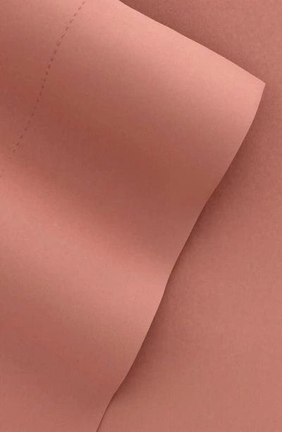 Homespun Premium Ultra Soft 6 Piece Microfiber Solid Sheet Set In Clay