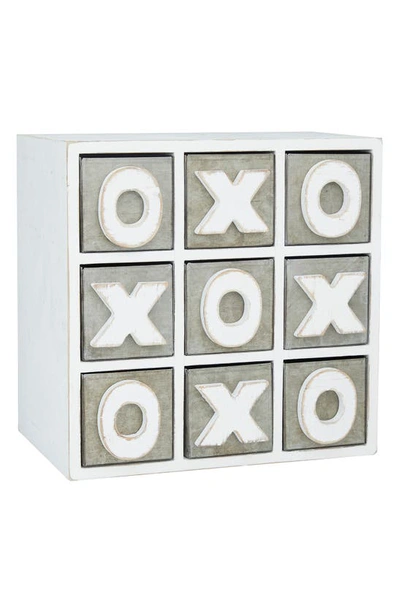 Shop Sonoma Sage Home White Wood Tic Tac Toe Mini Cabinet