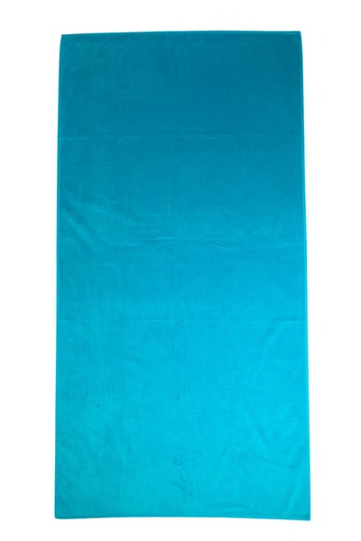 Shop Dohler Luxury Hotel Solid Pool Towel In Turquoise