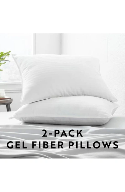 Homespun Home Spun Plush Down Alternative Gel Fiber Pillows In White