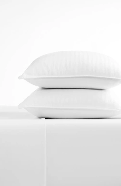 Homespun Home Spun Plush Down Alternative Gel Fiber Pillows In White