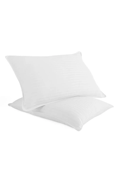 Homespun Home Spun Plush Down Alternative Gel Fiber Pillows In White