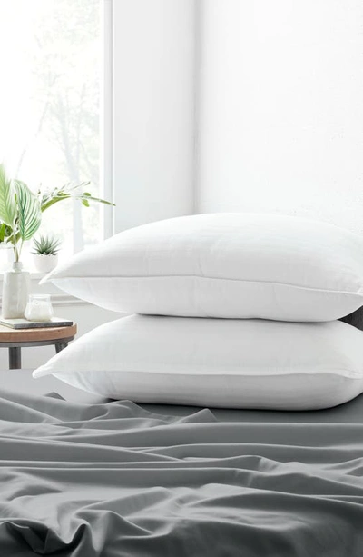 Shop Homespun Home Spun Plush Down Alternative Gel Fiber Pillows In White