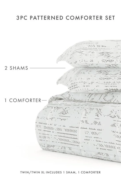 Homespun Light Gray Premium Microfiber Comforter In Light Gray