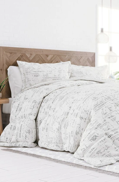Homespun Light Gray Premium Microfiber Comforter In Light Gray