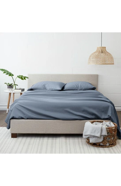 Homespun Solid Sheet 4-piece Set In Stone