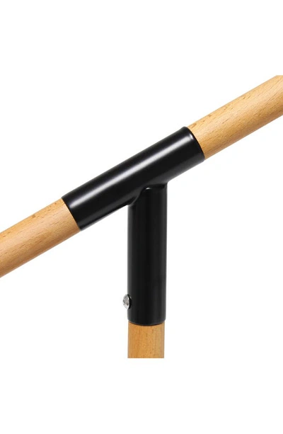Lalia Home Black Matte Wood Pivoting Desk Lamp In Black Matte