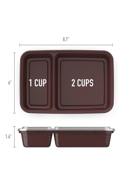 Bentgo Prep 2-compartment Meal Prep Containers In Burgundy