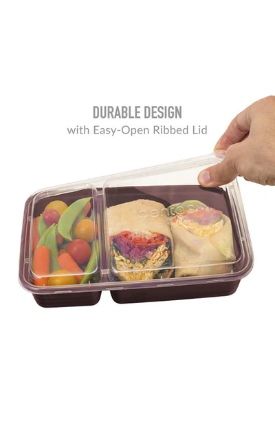 Bentgo Prep 2-compartment Meal Prep Containers In Burgundy