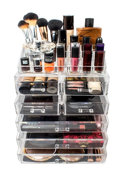 Shop Sorbus Acrylic 7 Drawer & Top Organizer Cosmetics Makeup & Jewelry Storage Case Display Set In Clear