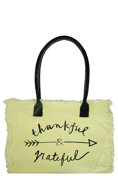 Shop Vintage Addiction Recycled Canvas Tote In Yellow