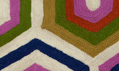 Parkland Collection Acia Mulit-color Hexagon Accent Pillow In Multicolored
