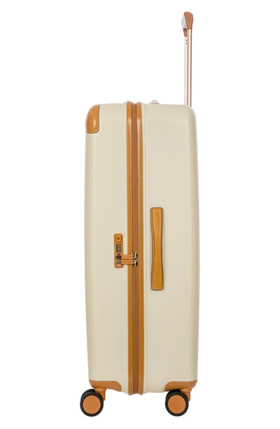 Shop Bric's Amalfi 32" Spinner Suitcase In Cream/ Tan