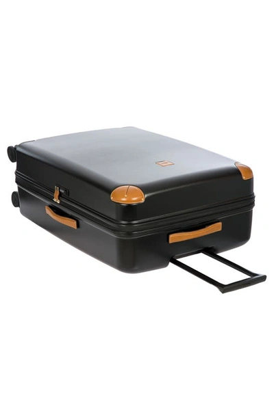 Shop Bric's Amalfi 32" Spinner Suitcase In Black/ Tan