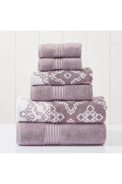 Modern Threads Charlize 6-pc. Bath Towel Set In Orchid