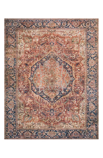 Loloi Ii Layla Accent Rug In Red / Navy