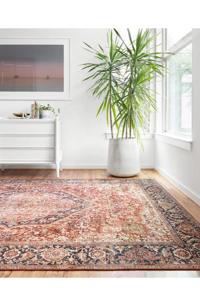 Loloi Ii Layla Accent Rug In Red / Navy