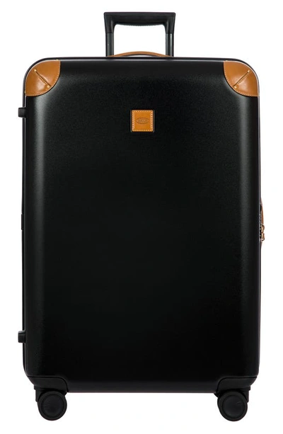 Shop Bric's Amalfi 30" Spinner Suitcase In Black/ Tan