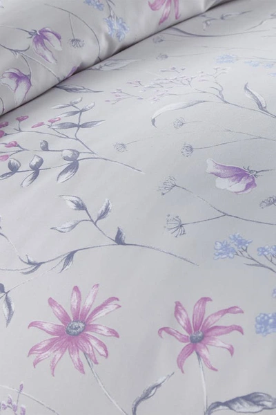 Southshore Fine Linens Luxury Premium Floral Collection Duvet Cover Set In Gray