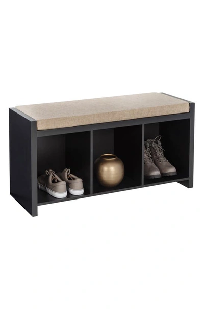 Shop Honey-can-do 3-cube Storage Bench In Black