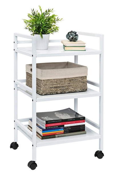 Shop Honey-can-do Metal Rolling Cart In White