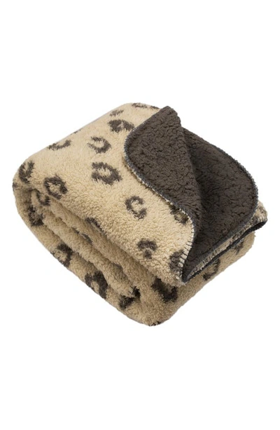 Shop Sutton Home Mantolok Printed Throw Blanket In Tan Reverse To Brown