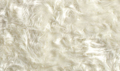 Luxe Gordon Faux Sheepskin Fur Rug In Off White