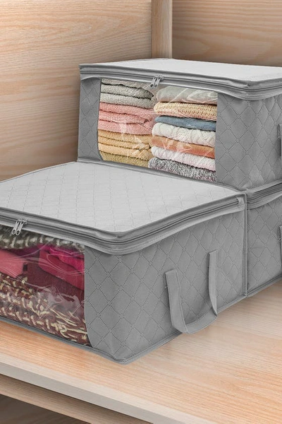 Shop Sorbus Foldable Fabric Storage Organizer Bag In Gray