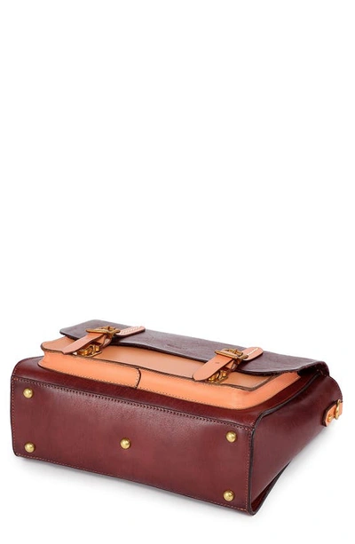 Shop Old Trend Alder Leather Briefcase In Brown
