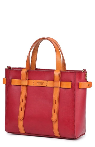 Shop Old Trend Westland Leather Mini Tote In Red