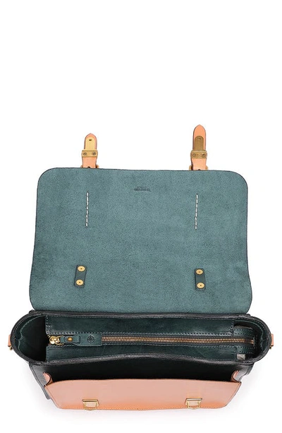 Shop Old Trend Alder Leather Briefcase In Teal