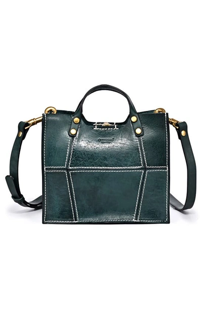 Shop Old Trend Rosa Transport Leather Tote In Teal