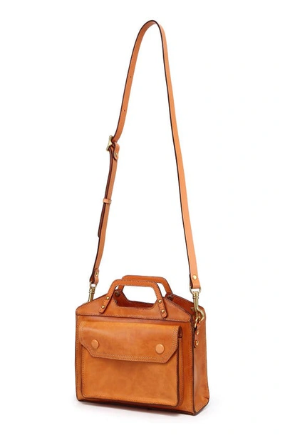 Shop Old Trend Basswood Leather Mini Tote In Caramel
