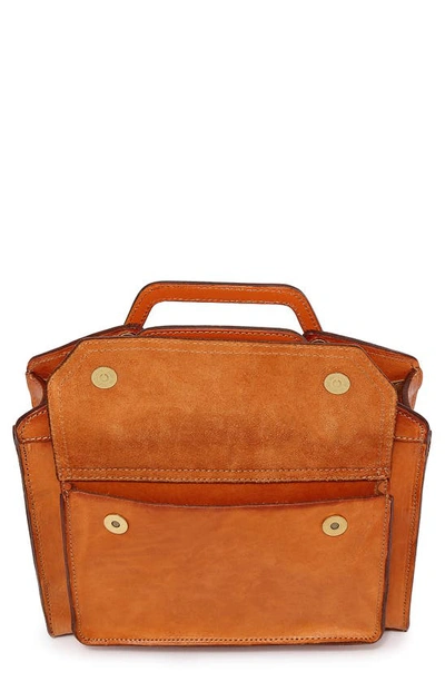 Shop Old Trend Basswood Leather Mini Tote In Caramel