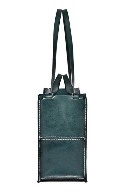 Shop Old Trend Rosa Leather Tote In Teal